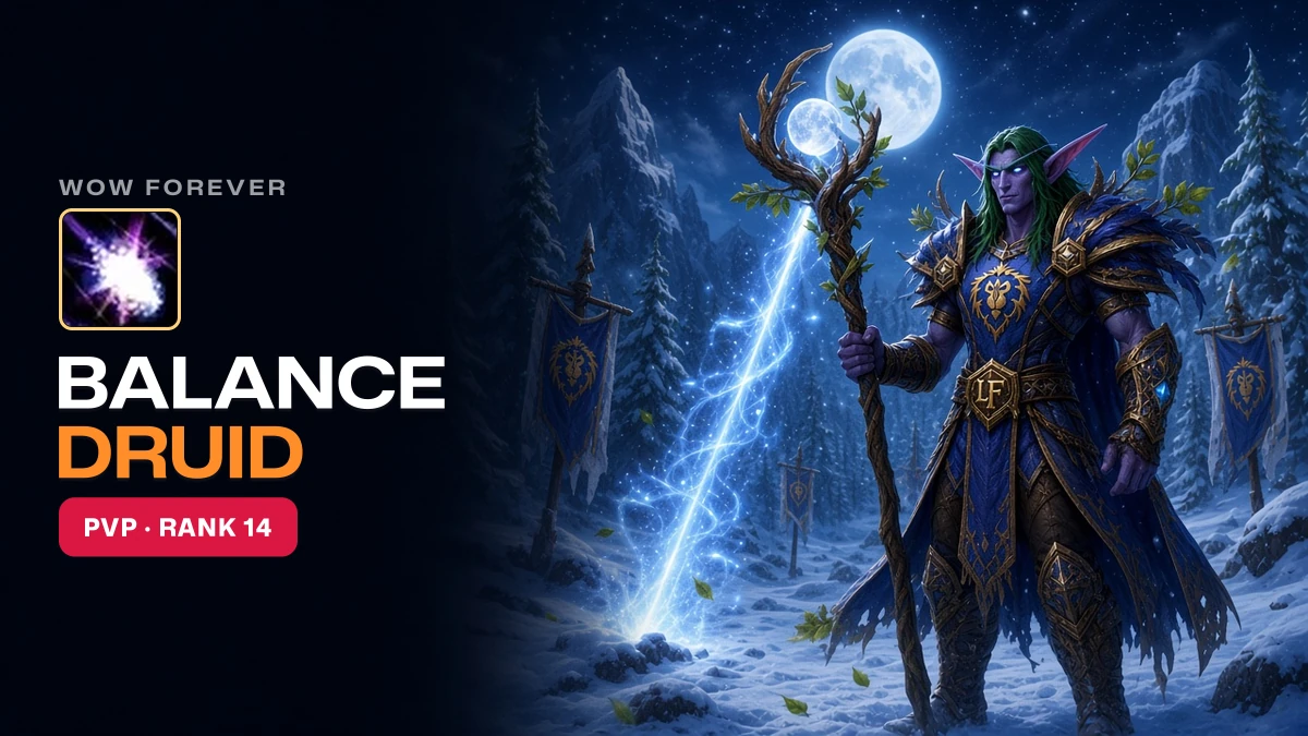 WoW Forever Balance Druid PvP Guide: Talents, BiS, Professions, Best Race