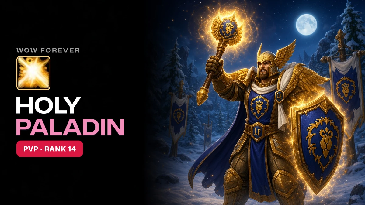 WoW Forever Holy Paladin PvP Guide: Talents, BiS, Professions, Best Race