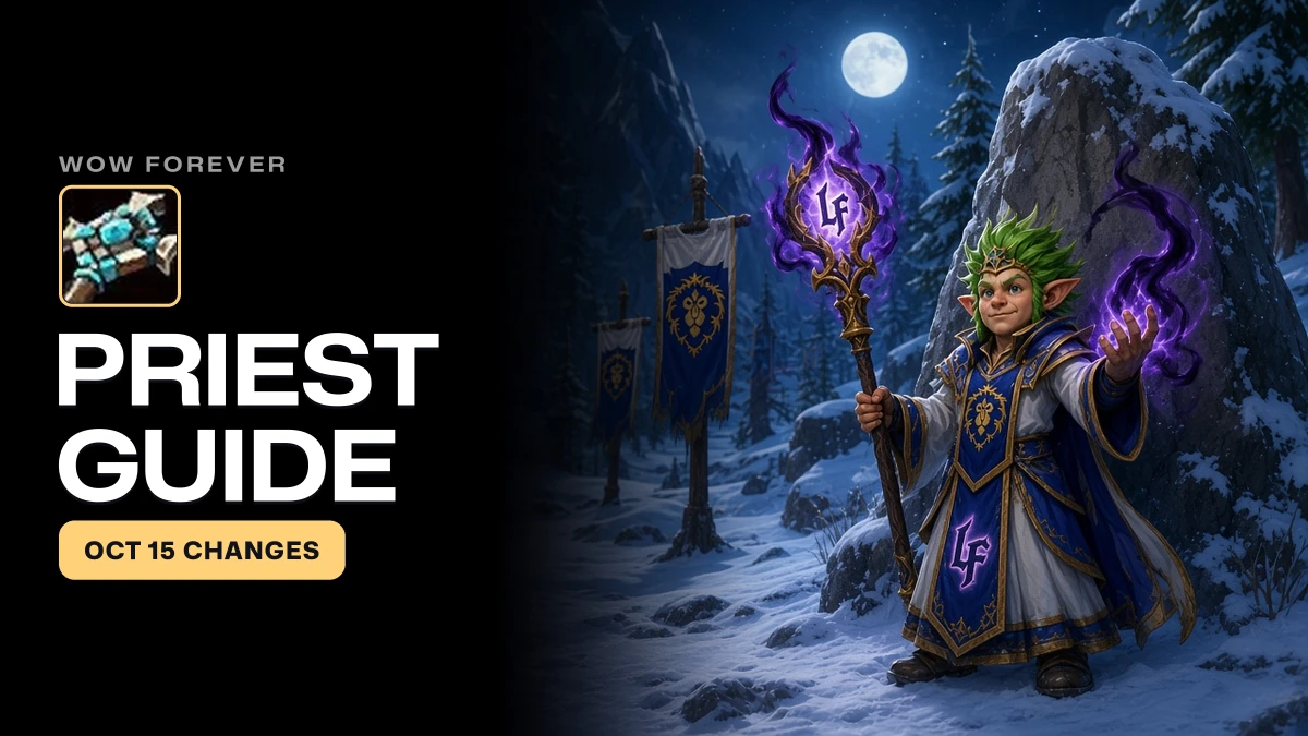 WoW Forever Priest Guide: Talents, Changes and Leveling