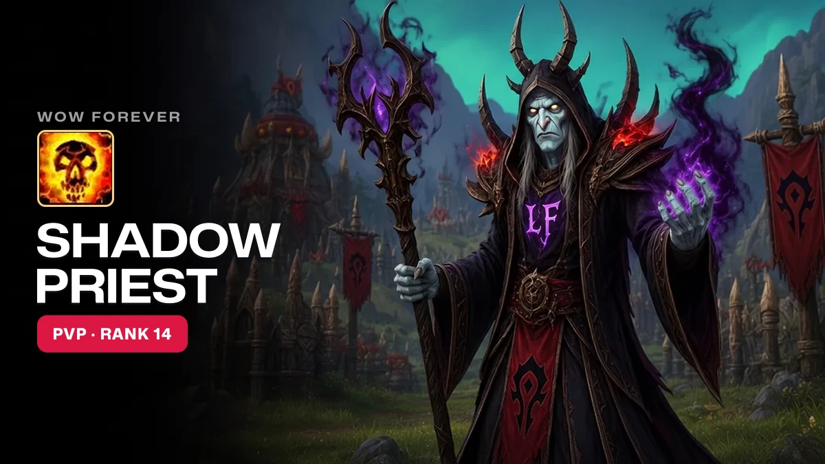 WoW Forever Shadow Priest PvP Guide: Talents, Ranks, Races, Professions